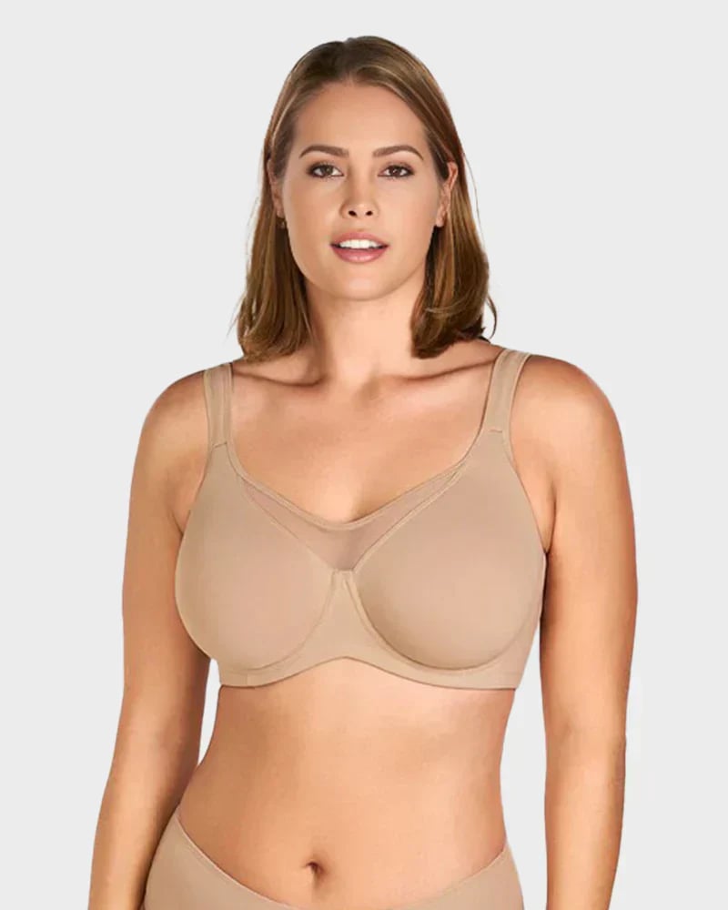 🏆 Last Day Special Price £10.99 ! 💐Women's Elegant Sheer Full Coverage Plus Size Bra