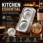 Baseball Ice Mold – Slow‐Melting Silicone Sphere Tray for Whiskey, Cocktails & More ⚾🧊
