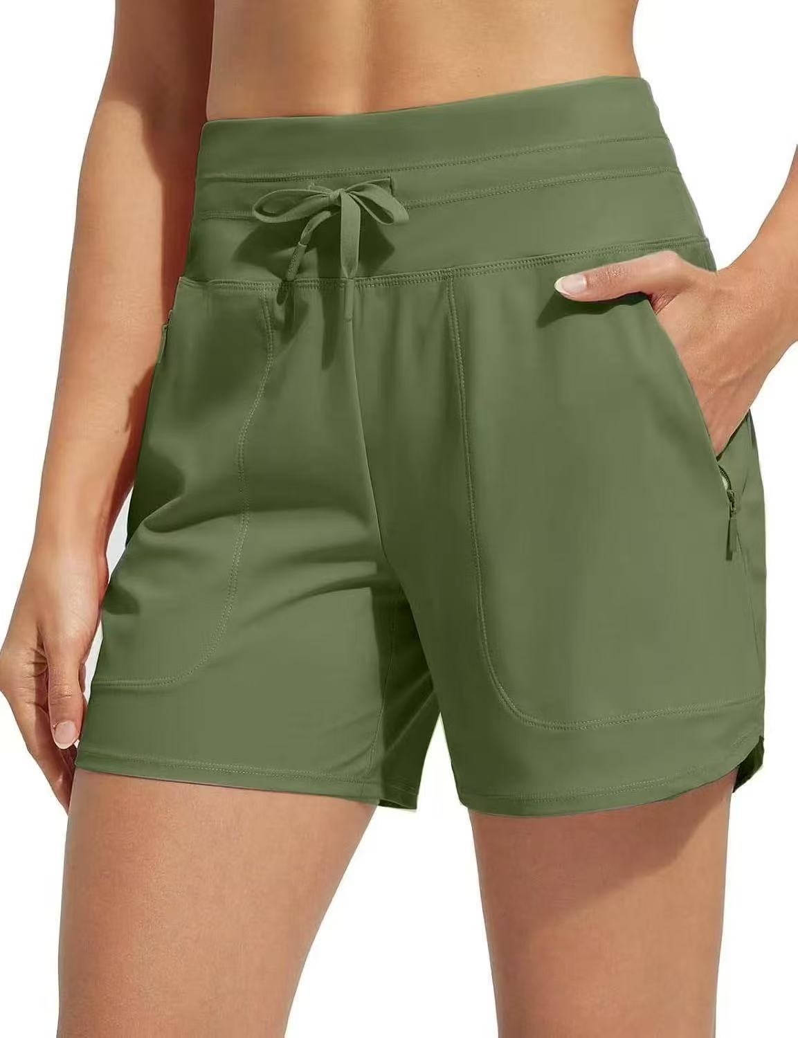 🌞Hot Sale 50% OFF🩳Women's 5" Swim Board Shorts High Waisted Quick Dry Swimming Bottoms