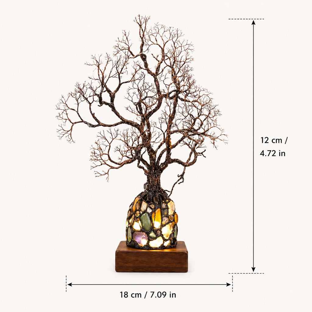 ✨ Bring Positive Energy & Peace Into Your Home With This Stunning Crystal Tree Lamp