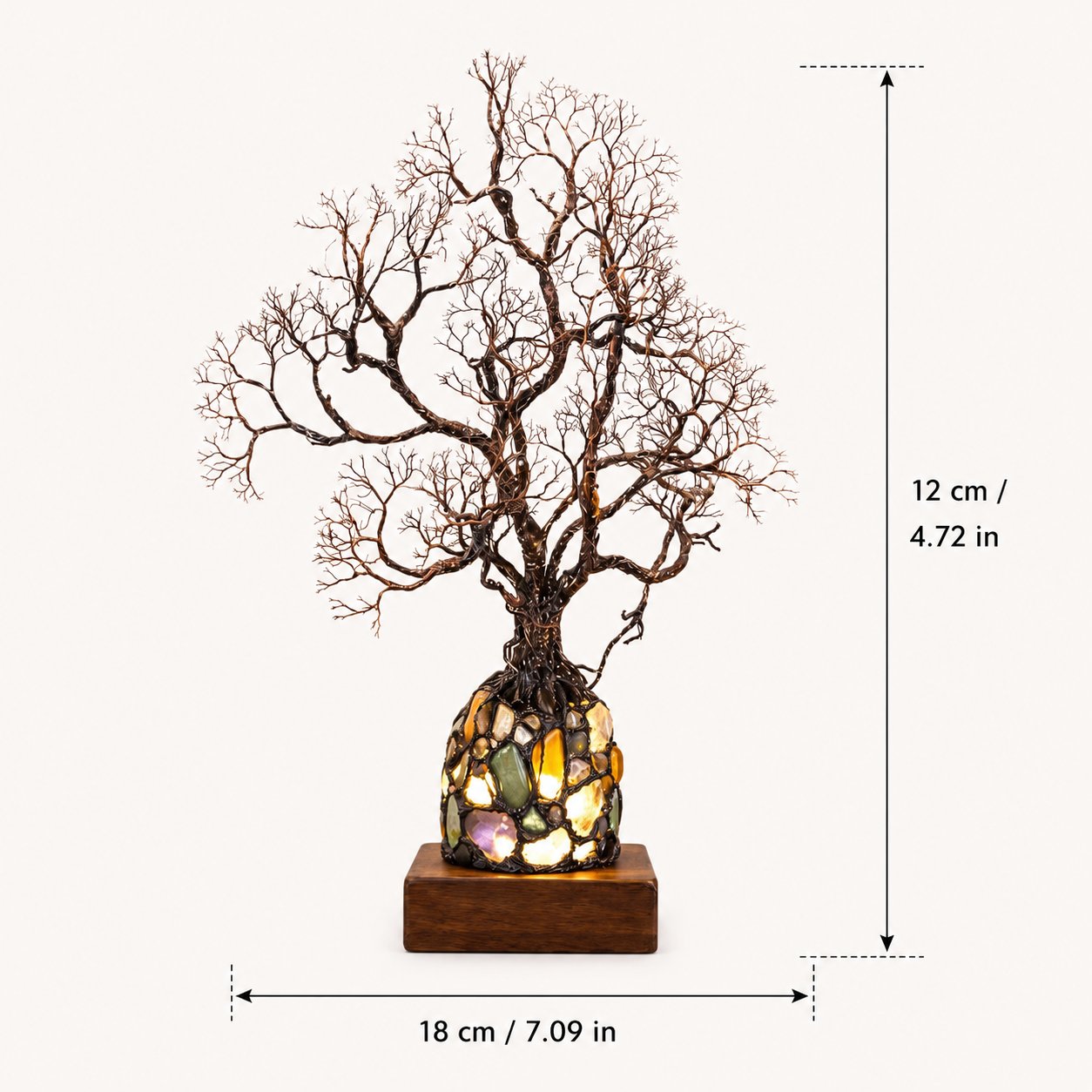 ✨ Bring Positive Energy & Peace Into Your Home With This Stunning Crystal Tree Lamp